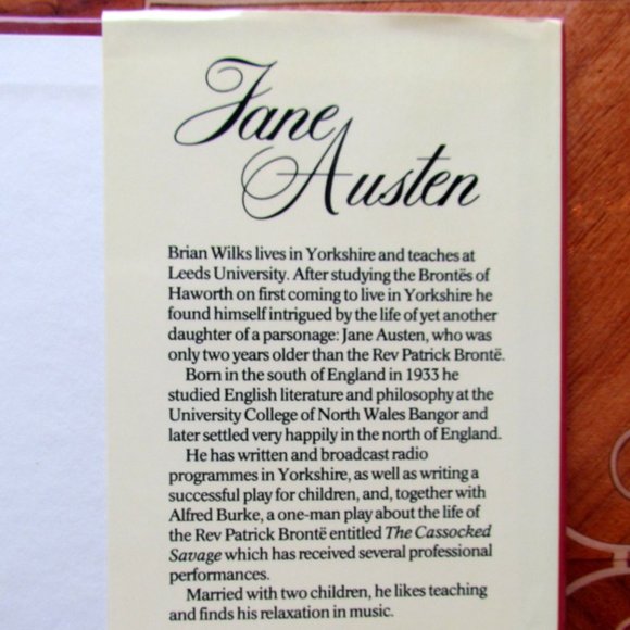 JANE AUSTEN by BRIAN WILKS, LARGE HC BOOK w HER LIFE HISTORY, PICTURES, NOVELS - Picture 4 of 10